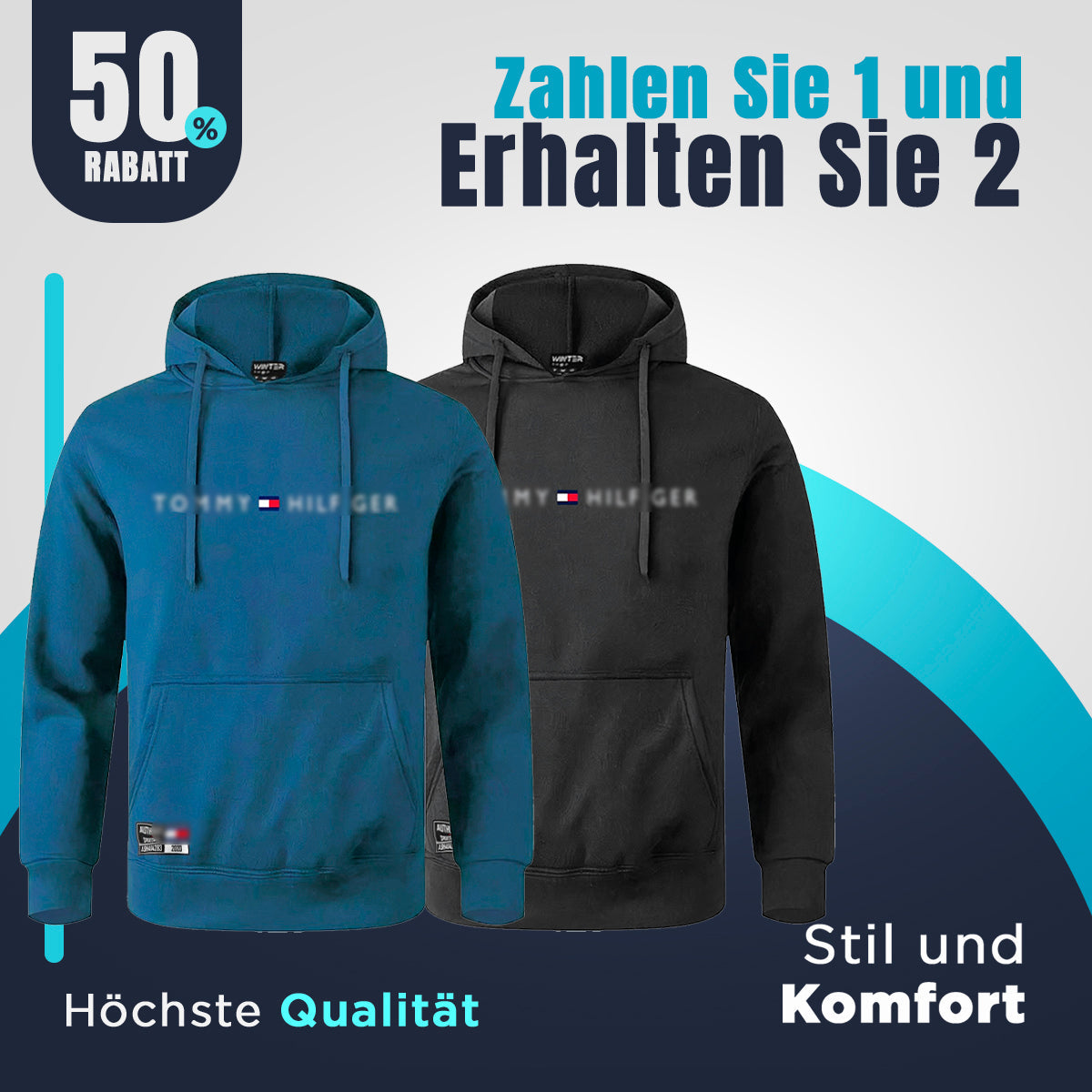 [KAUFEN SIE 1 NEHMEN SIE 2] Kit 2 Sweatshirts von Tommy H.