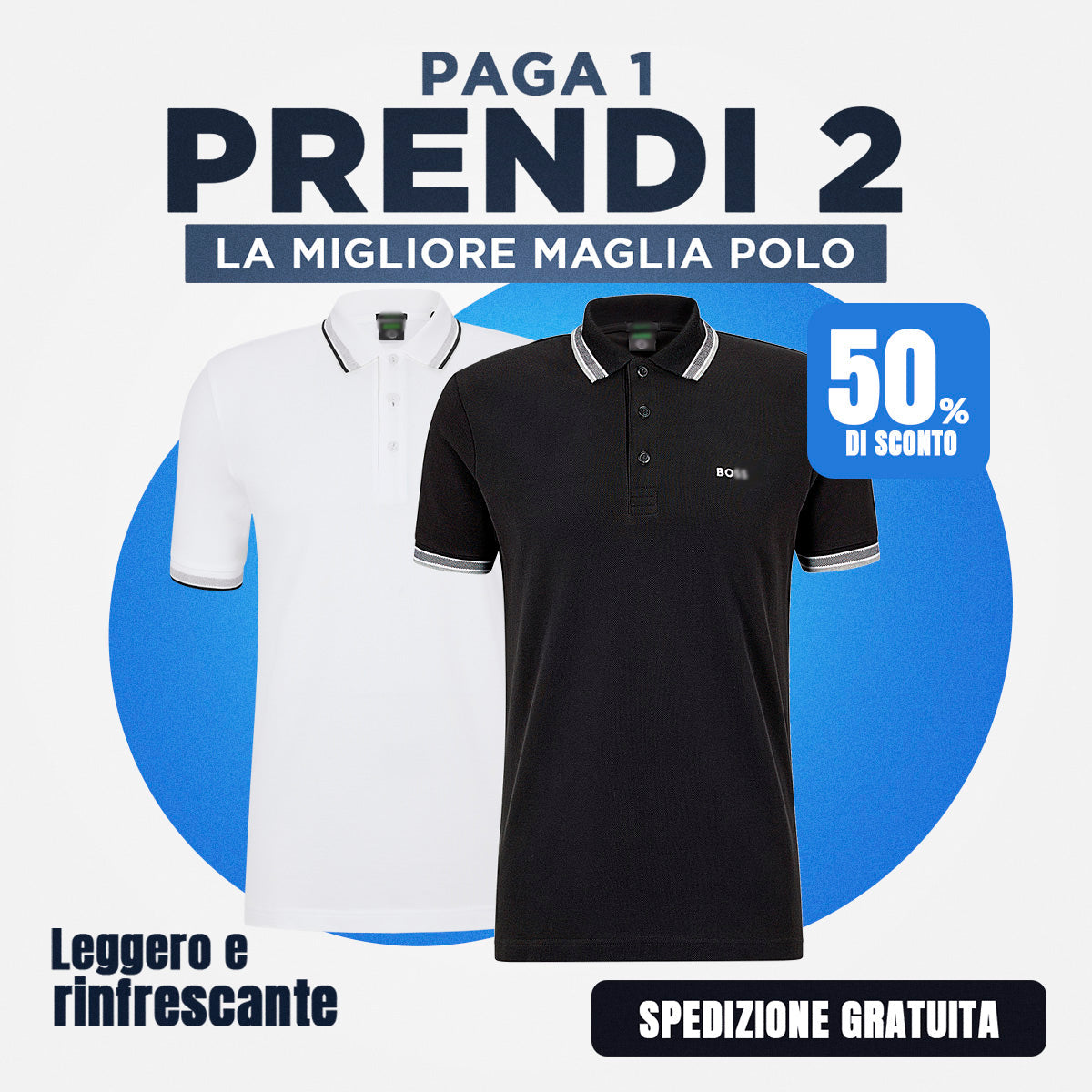 [PAGHI 1 NE OBTENETE 2] Kit 2 Poloshirt H. Boss